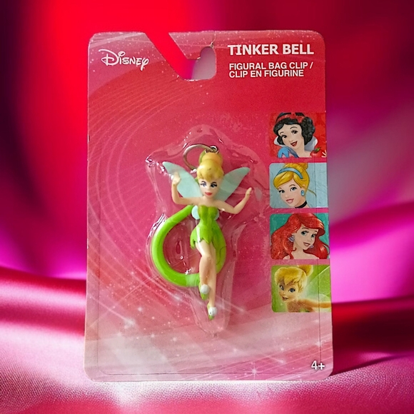 Disney Tinker Bell Bag Clip Mini Figural Tinkerbell NEW Fairy Plastic Sealed - Picture 14 of 15